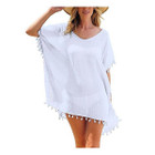 Women's Chiffon Beach Swim Cover-up with Tassels product image