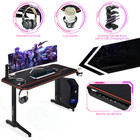 55-Inch Gaming T-Shaped Computer Desk with Full Desk Mouse Pad product image