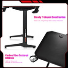 55-Inch Gaming T-Shaped Computer Desk with Full Desk Mouse Pad product image