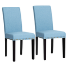 Fabric Upholstered Nailhead Trim Dining Chairs (Set of 2) product image