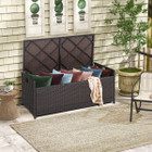 3-in-1 Wicker Storage Deck Box with Cushion product image