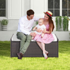 3-in-1 Wicker Storage Deck Box with Cushion product image