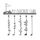 Personalized Hole-in-One Family Name Golf Sign product image