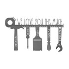 Personalized 'No One Else Measures up to Dad' Metal Wall Sign product image