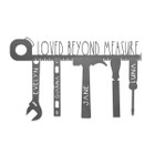 Personalized 'No One Else Measures up to Dad' Metal Wall Sign product image