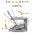 Adirondack Rocking Chair with Curved Back for Balcony product image