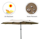 Double-Sided 15' Market Outdoor Umbrella product image