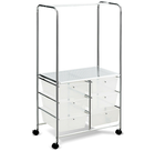 6-Drawer Rolling Storage Cart with Hanging Bar product image