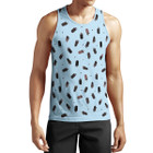 Men's Sleeveless Gym Workout Print Muscle Tank Top (3-Pack) product image