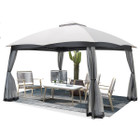 10 x 12-Foot Double-Vent Canopy with Privacy Netting & 4 Sandbags product image