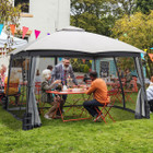 10 x 12-Foot Double-Vent Canopy with Privacy Netting & 4 Sandbags product image