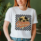 Checkered "Summer" Graphic Tee product image
