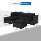 5-Piece Rattan Patio Furniture Set product image