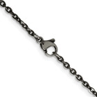 Stainless Steel Oxidized 18-inch Cable Chain product image