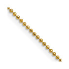 Gold-tone Brass 1.50mm Plated Ball Chain product image