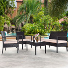 8-Piece Patio Rattan Conversation Set with Loveseats, Chairs, and Tables product image