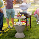 8-Gallon 3-in-1 Patio Rattan Cooler Bar Table  product image