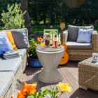 8-Gallon 3-in-1 Patio Rattan Cooler Bar Table  product image