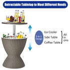 8-Gallon 3-in-1 Patio Rattan Cooler Bar Table  product image