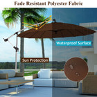 10-Foot Patio Offset Umbrella with Crank & Cross Base product image