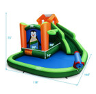 Inflatable Water Park Slide Bouncer with Splash Pool, Cannon, and Blower product image