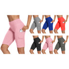 Women's Ultra-Soft High-Waist Stretchy Biker Shorts (5-Pack) product image