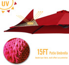 Outdoor 15' X 9' Double-sided Patio Umbrella product image
