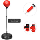 Boxing Punching Bag with Height Adjustable Stand and Boxing Gloves product image