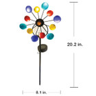 Whirlwind™ Solar Spinning Metal Pinwheel Stake Light by Touch of Eco® (1- or 2-Pack) product image