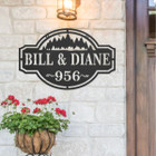 Personalized Family Name & House Number Sign product image
