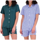 Women's Matching Shirt & Shorts Pajamas, Button-Down Style (2-Pack) product image