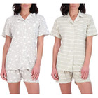 Women's Matching Shirt & Shorts Pajamas, Button-Down Style (2-Pack) product image