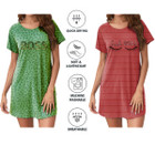 Women's Printed Crew Neck Sequin Nightgown (3-Pack) product image