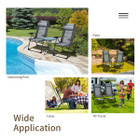 Adjustable Outdoor Reclining Chairs and Ottomans (4-Piece Set) product image