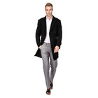 Men's Double- or Single-Breasted Peacoat Wool Blend Dress Jacket product image