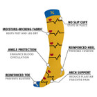 Knee-High Compression Socks, 15-20mmHg, Assorted (4-Pair) product image