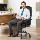 Executive Massaging Office Chair, Faux Leather product image