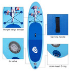 Inflatable 10' Sunbathing Stand-up Paddleboard Kit with Carry Backpack product image