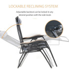 Outsunny® Zero Gravity Lounge Chair with an Adjustable Folding Design product image