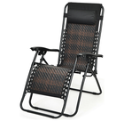 Zero Gravity Rattan Folding Lounge Chair product image