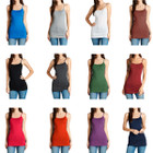 Women's Solid Spaghetti Strap Ultra-Soft Cami Tank Top (6-Pack) product image