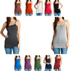 Women's Solid Spaghetti Strap Ultra-Soft Cami Tank Top (6-Pack) product image