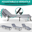 Folding Outdoor 4-Position Camping Cot & Pad by Zone Tech® product image