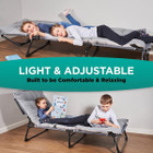 Folding Outdoor 4-Position Camping Cot, Pad, And Pillow By Zone Tech® product image