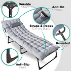 Folding Outdoor 4-Position Camping Cot, Pad, And Pillow By Zone Tech® product image