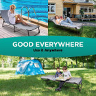 Folding Outdoor 4-Position Camping Cot, Pad, And Pillow By Zone Tech® product image