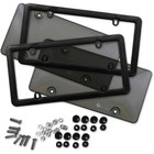 Zone Tech Black Clear License Plate Shield Combo (set Of 2) product image