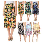 Women’s Printed High Waist Breathable Midi Skirt (3-Pack) product image