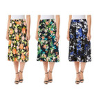 Women’s Printed High Waist Breathable Midi Skirt (3-Pack) product image