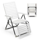 PP Folding Patio Chaise Lounger with 7-Level Backrest product image